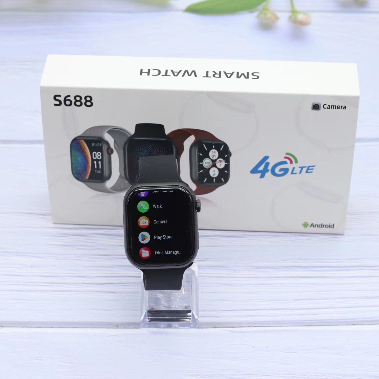 S688 2.02 inch IPS Series 9 4G Max Wifi Android S9 With Camera GPS sim card Smart watch Montre Reloj Inteligente 4G Smartwatch
